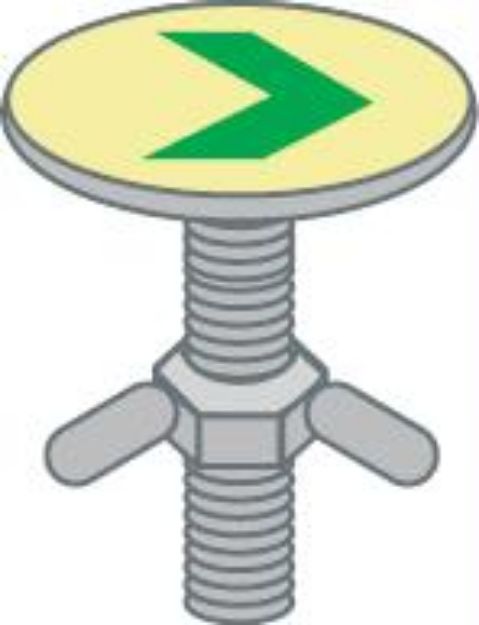Low location lighting, floor marking Discs for mes